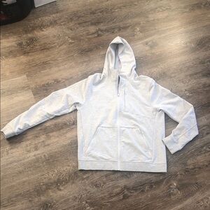 lululemon athletica Light Gray Zip Up Sweater